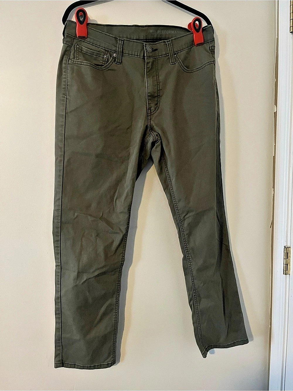 Levis 541 Athletic Fit Olive Green Mens Jeans 33 X 32 Casual Capsule Minimalist